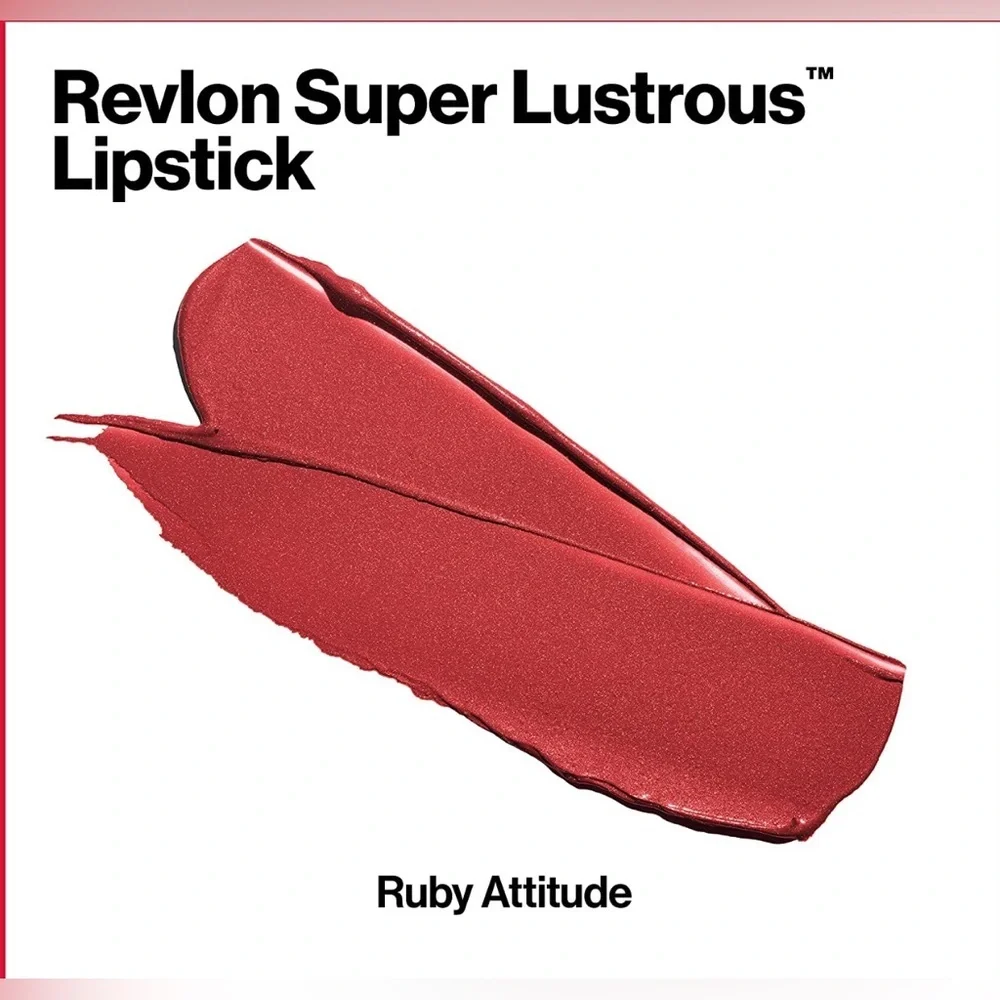 3‎ Revlon Matte & super lustrous Lipsticks - really red, ruby attitude, rosewine